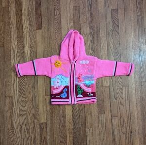 Peruvian Wool Knit Hooded Sweater